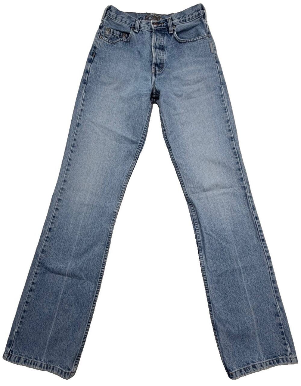Vintage Silver Jeans 90s Y2K Mid Rise Boot Cut Made In Canada 27X34